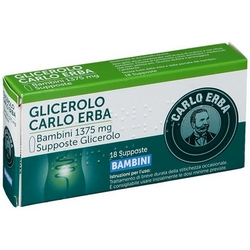 Glicerolo Carlo Erba Bambini Supposte 18x1375mg