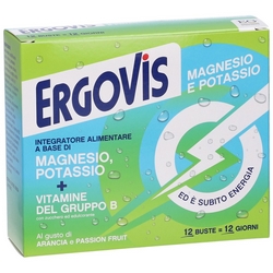 Ergovis Magnesio e Potassio Vitamine Gruppo B 12 Bustine 120g