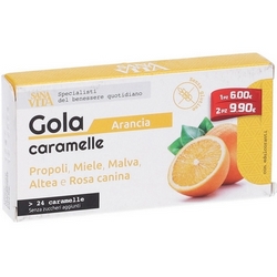 Sanavita Gola Arancia 24 Caramelle 70g